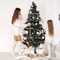 4E's Novelty White Snowball Ornaments Set of 12, Large 3.15" Iridescent Shatterproof Glitter Balls for Christmas Tree, Winter Decor, Pre-Strung White Holiday Ornaments